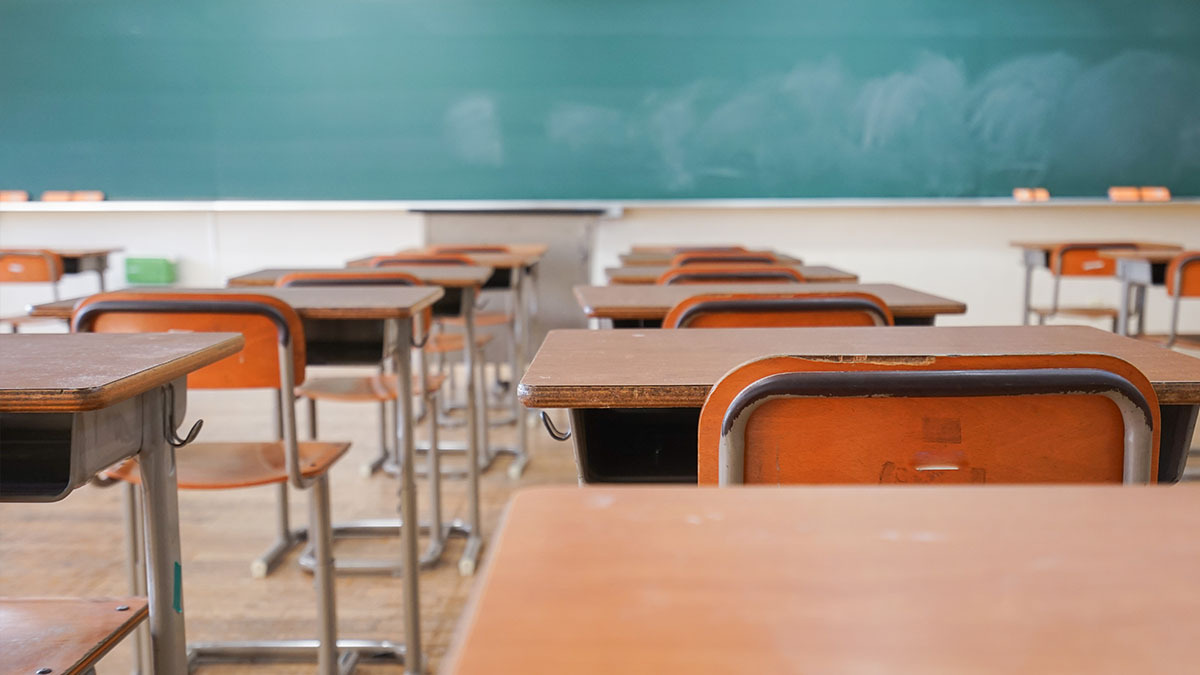 An empty classroom