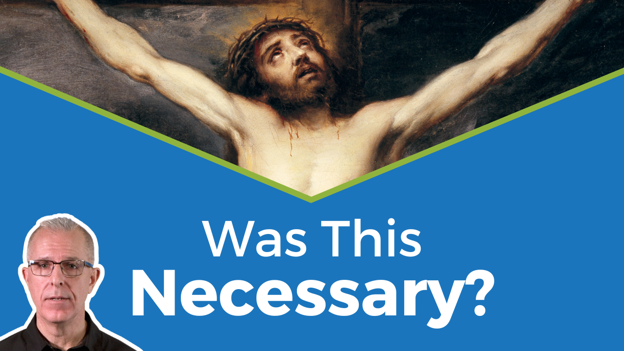 Was this necessary? Jesus looks up as he hangs on the cross, Scott frowns