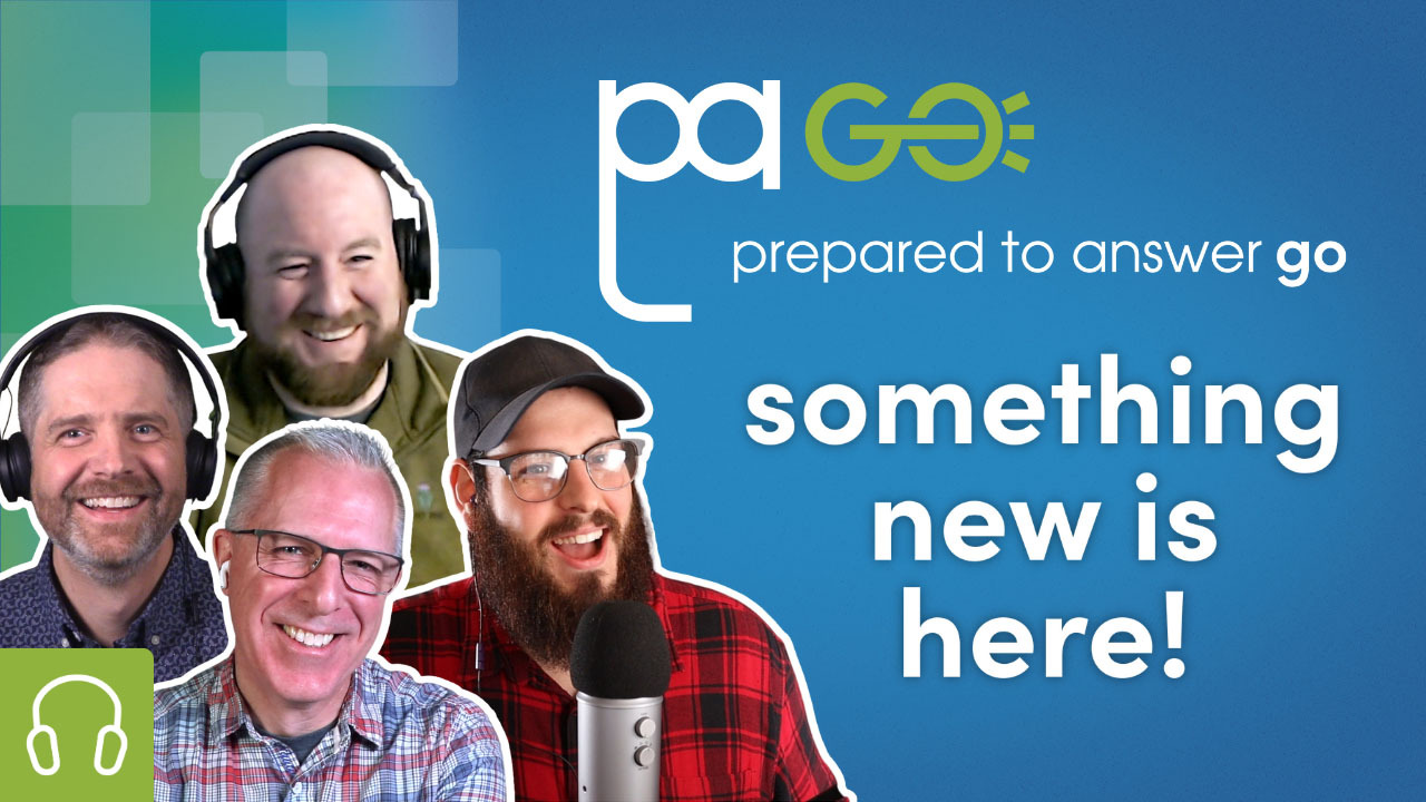 Scott, Shawn, Matt and Mike smile beside the words "something new is here!"