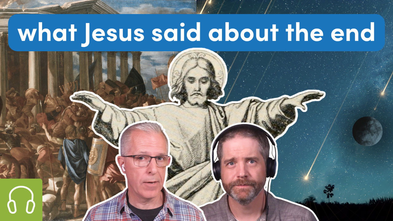 What Jesus said about the end. Scott, Shawn, and Jesus are in front of Rome sacking Jerusalem and also the end of the world