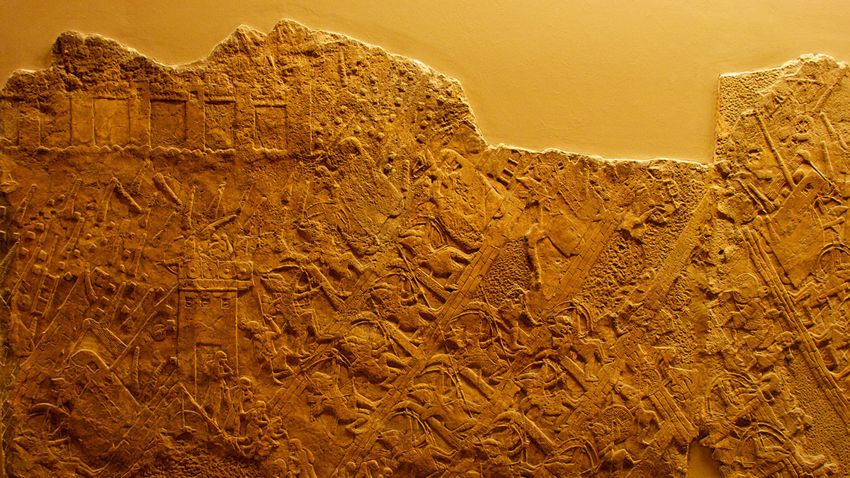 The Lachish relief, an archaeological find picturing Assyria's attack on the city of Lachish